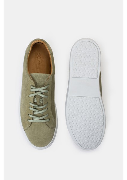 Erkek Yeşil Süet Sneaker
