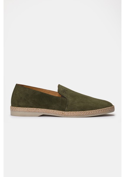 Erkek Haki Süet Espadril