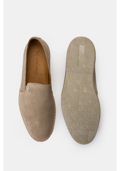 Erkek Bej Süet Espadril