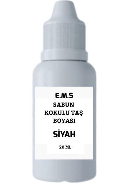Siyah Sabun ve Kokulu Taş Boyası 20 ml Hobi Boyası