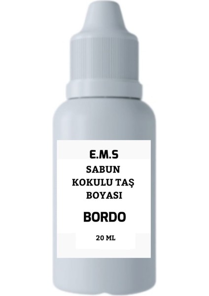 Bordo Sabun ve Kokulu Taş Boyası 20 ml Hobi Boyası