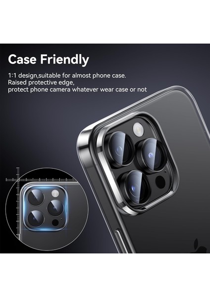 iPhone 15 Pro Uyumlu Kamera Lens Koruyucu modelleri
