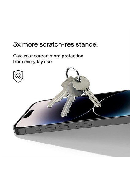 iPhone 15 Pro Uyumlu Nano Ekran Koruyucu Kırılmaz Cam
