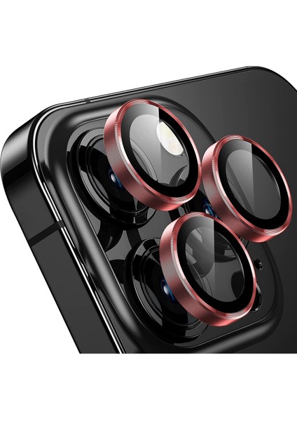 iPhone 15 Pro Uyumlu Kamera Lens Koruyucu, Çiziğe ve Darbeye Dayanıklı Koruyucu