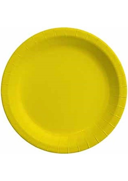 TPL5763 Sarı Pastel, 8 Adet Tabak 23CM