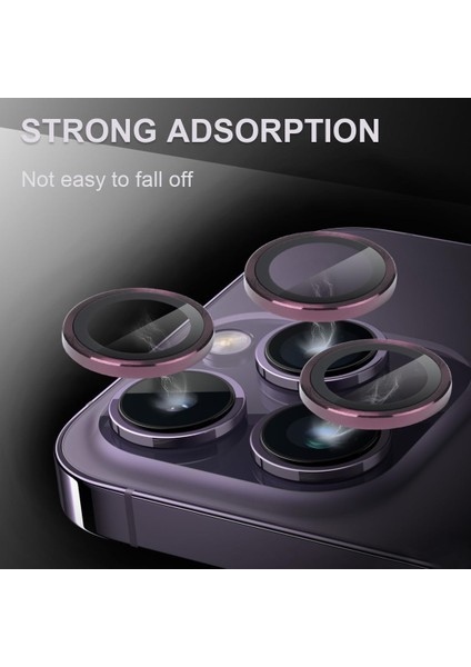 iPhone 15 Pro Uyumlu 9h Temperli Cam Kamera Lens Koruyucu fırsatları