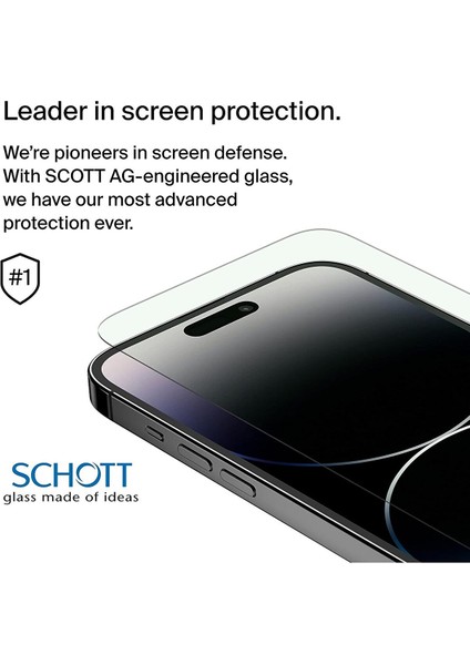 iPhone 15 Pro Uyumlu Nano Ekran Koruyucu Kırılmaz Cam