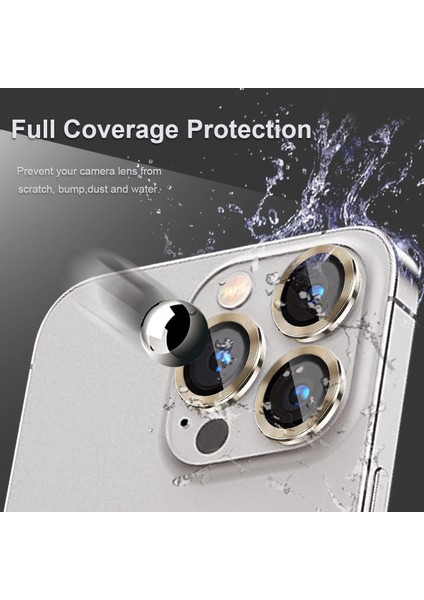 iPhone 15 Pro Uyumlu 9h Temperli Cam Kamera Lens Koruyucu fiyatları