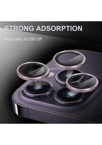 iPhone 15 Pro Uyumlu 9h Temperli Cam Kamera Lens Koruyucu fırsatları
