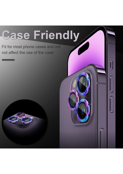 iPhone 15 Pro Uyumlu 9h Temperli Cam Kamera Lens Koruyucu indirimleri