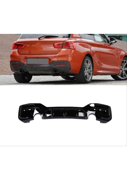 Bmw f20 arka tampon difüzörü 2 çıkış 2015 / 2018
