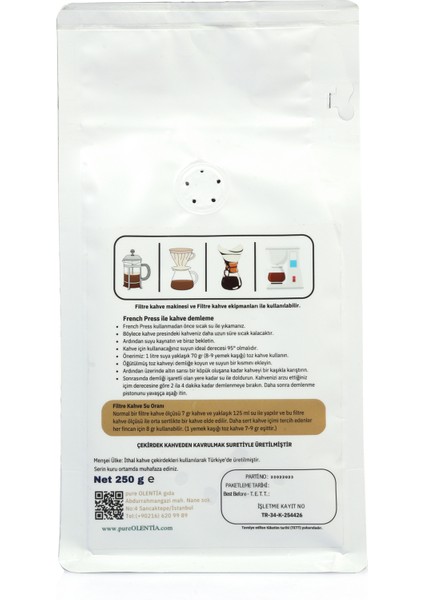 Pure Olentia Pureolentıa Brazıl Vila Boa Filtre Kahve 250 gr