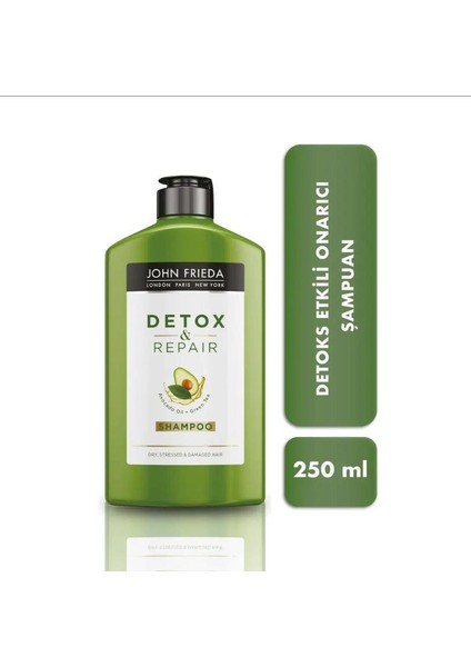 John Frieda Detox Onarıcı Şampuan 250 ml Kuru Yıpr