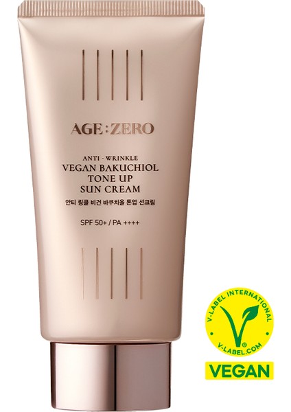 Age Zero Premium Bakuchiol Beyazlatıcı Anti Aging Vegan  Spf 50+/pa4 Yüz Güneş Kremi