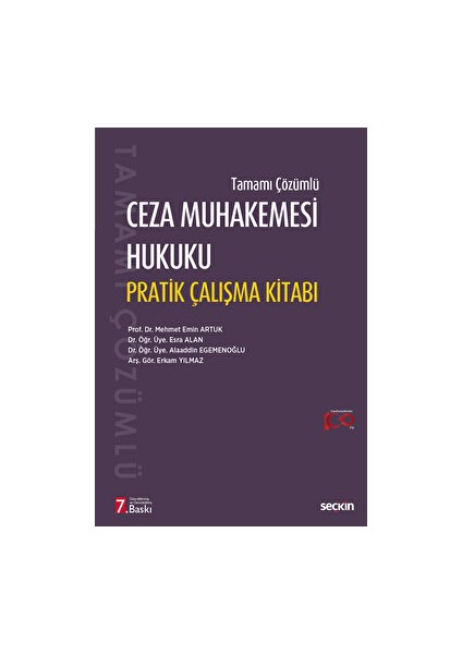Ceza Muhakemesi Hukuku Pratik Çalışma Kitabı
