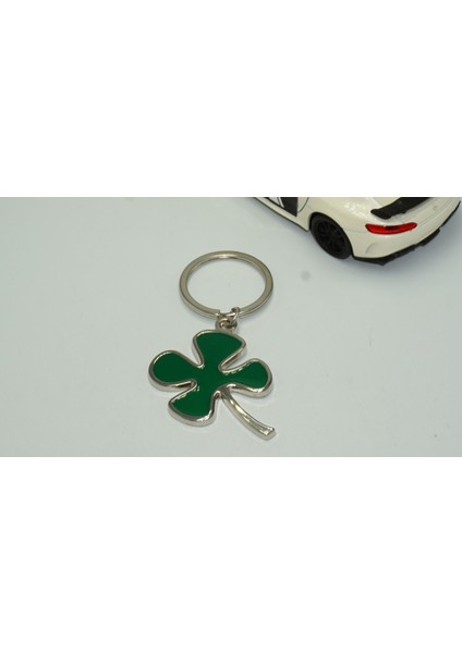 Alfa Romeo Yonca Logo Yeşil Metal Anahtarlık indirimleri