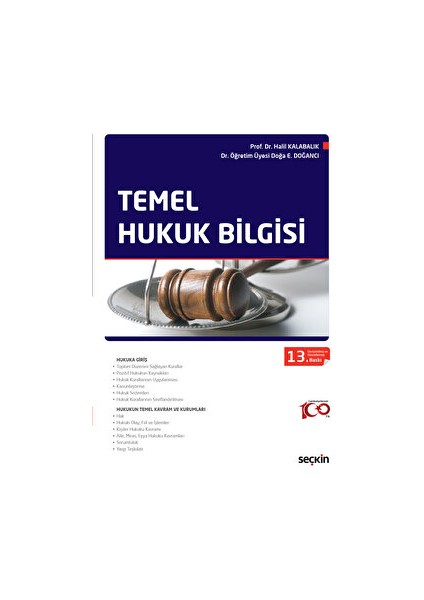 Temel Hukuk Bilgisi - Halil Kalabalık