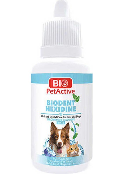 Bio Pet Active  Biodent Hexidine Kedi ve Köpek Ağız ve Diş Bakım Solüsyonu 50 ml