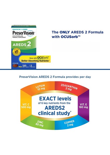 Preservision Areds 2 Göz Vitamini 120 Kapsül