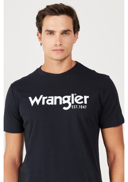 Wrangler Regular Fit Bol Kesim Sıfır Yaka Koton Grafik Desenli Tişört