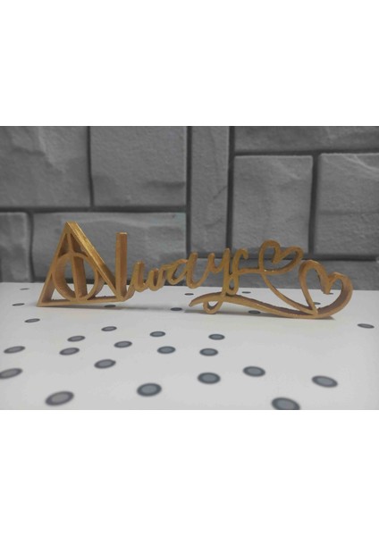Harry Potter Always Yazısı Duvar/pasta Süsü