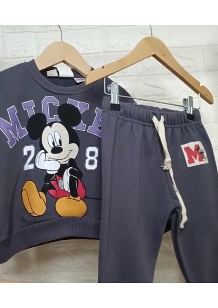 Besvika Kids Yeni Sezon Unisex Mickey Mouse Eşofman Takım