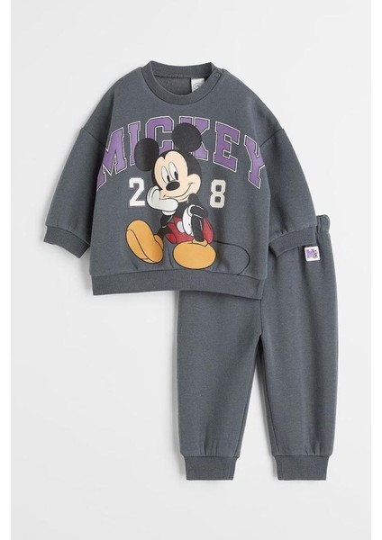 Besvika Kids Yeni Sezon Unisex Mickey Mouse Eşofman Takım