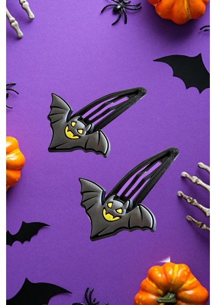 Halloween Cadılar Bayramı Saç Tokası Pens 2'li Set