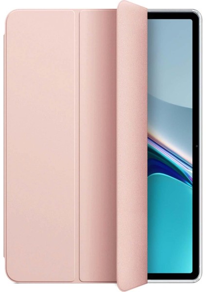 Huawei Matepad Air Kılıf Slim Translucent Back Smart Cover Rose Gold