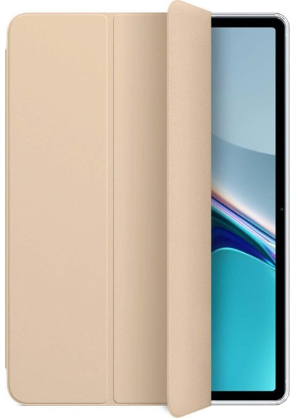 Huawei Matepad Air Kılıf Slim Translucent Back Smart Cover Gold