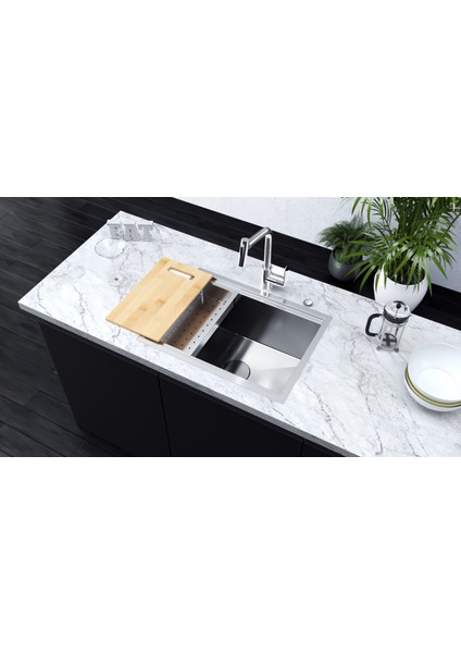 Workstation Wsc 620 Paslanmaz Çelik Eviye Seti