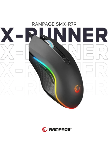 SMX-R79 X-Runner Rgb 10000DPI Oyuncu Mouse