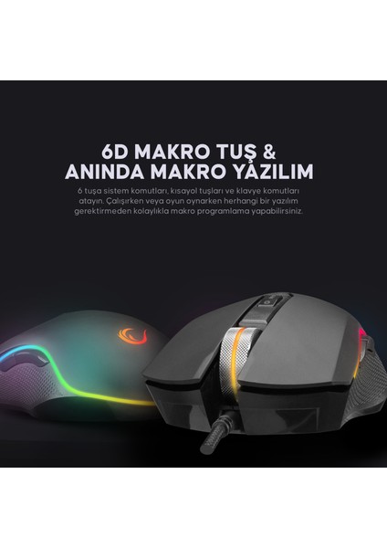 SMX-R79 X-Runner Rgb 10000DPI Oyuncu Mouse