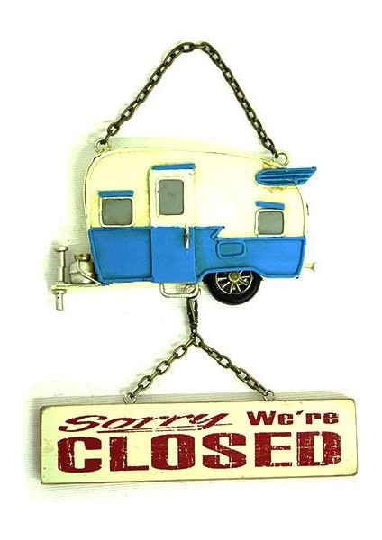 Dekoratif Metal Kapı Yazısı Karavan Vintage Dekoratif lik