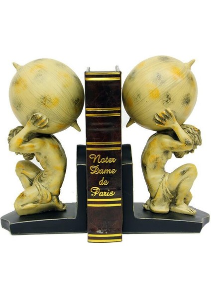 Kitap Tutucu Atlas Kitap Stoperi Dekoratif lik
