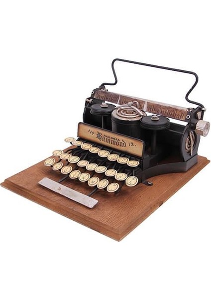 Dekoratif Metal Daktilo Eskitme Metal Ahşap Dekoratif lik modelleri