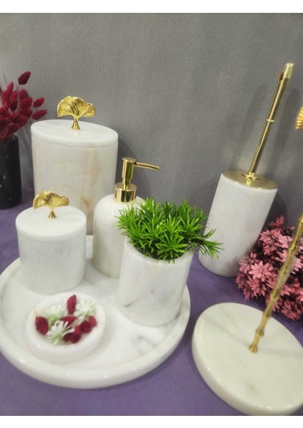 Beyaz Mermer Banyo Seti 8 Li fiyatları
