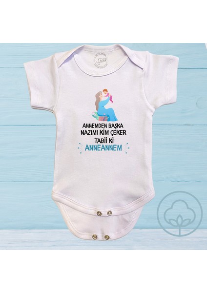 Anneanne Yazılı Organik Pamuk Çıtçıtlı Bebek Body Zıbın fiyatları