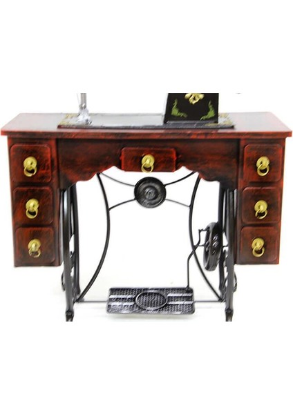 Dekoratif Metal Dikiş Makinesi Vintage Ev Ofis Hediyelik fırsatları