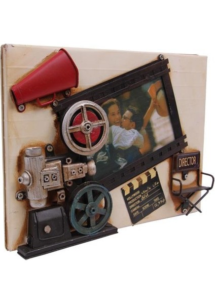 Dekoratif Metal Çerçeve Sinema Temalı Vintage Hediyelik modelleri