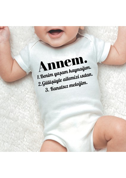 Bebek Annem ve Babam Yazılı Organik Pamuk Kısa Kollu Bebek 2li Body Zıbın fiyatları
