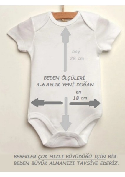 Sıkıntı Yok Dedem Halleder Organik Pamuk Çıtçıtlı Kısa Kollu Bebek Body Zıbın