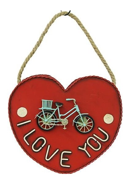 Dekoratif Metal Saksı Kalp Modeli Dekoratif Vintage Hediyelik modelleri