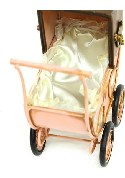 Dekoratif Metal Bebek Arabası Biblo Vintage Hediyelik fırsatları