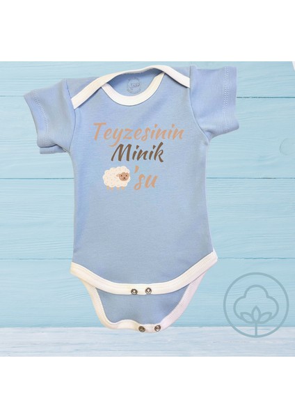 Özel Tasarım Organik Çıtçıtlı Teyzesinin Minik Kuzusu Zıbın