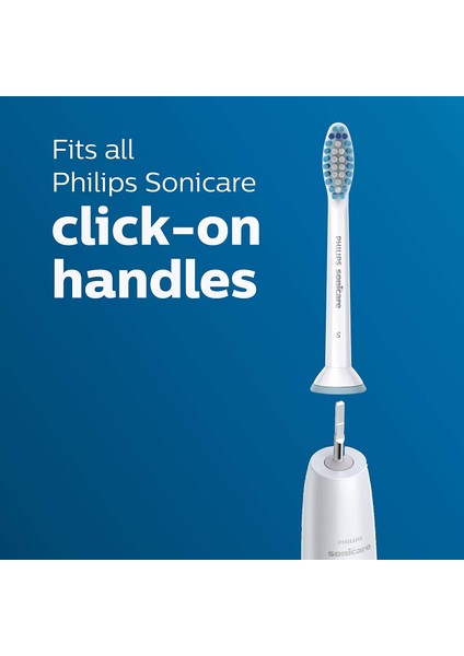 Orijinal Philips Sonicare Hassas Yedek Diş Fırçası Kafaları Için  HX6053/64  Beyaz  4'lü Paket (Yurt Dışından)