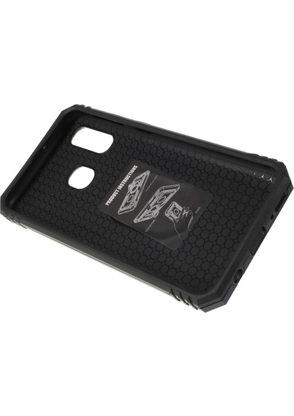 Samsung Galaxy A40 Için 2 Aradan 1 Askeri Düşme Rotasyon Telefonu Kapağı - Mavi (Yurt Dışından) modelleri