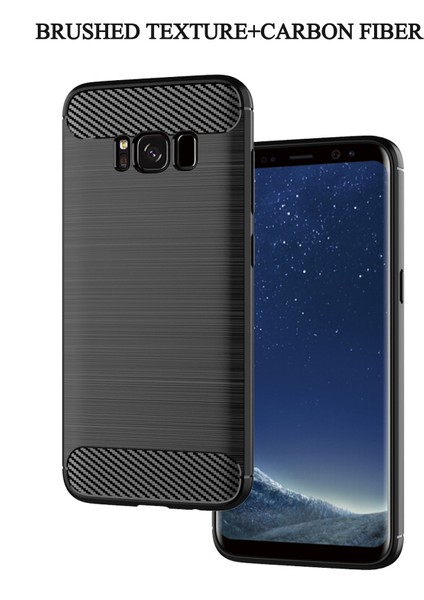 Samsung Galaxy S8 Karbon Fiber Doku Telefon Kasası Fırçalanmış Telefon Tpu Kapağı - Kırmızı (Yurt Dışından) fiyatları