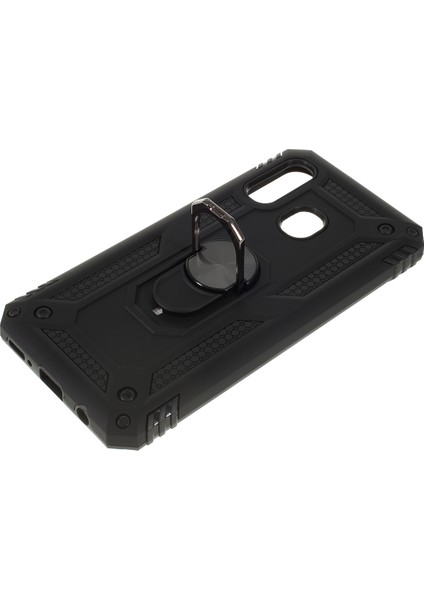 Samsung Galaxy A40 Için 2 Aradan 1 Askeri Düşme Rotasyon Telefon Kapağı - Siyah (Yurt Dışından) fırsatları