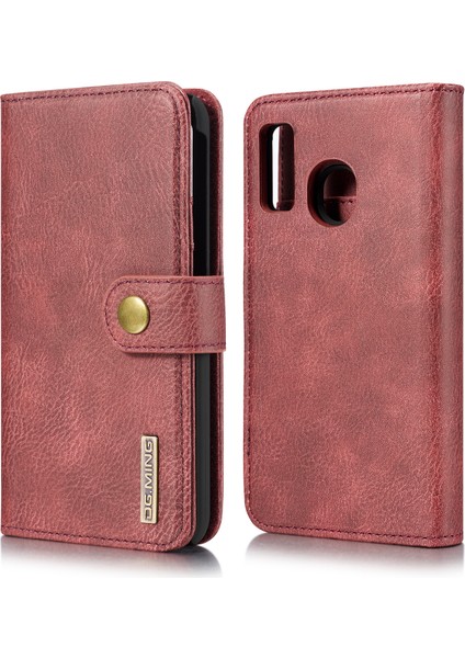 Samsung Galaxy A40 Cüzdan Için Telefon Kasası Çıkarılabilir Kasa Şok Geçirmez Kabuk Flip Koruyucu Kapak - Kırmızı (Yurt Dışından) fiyatları